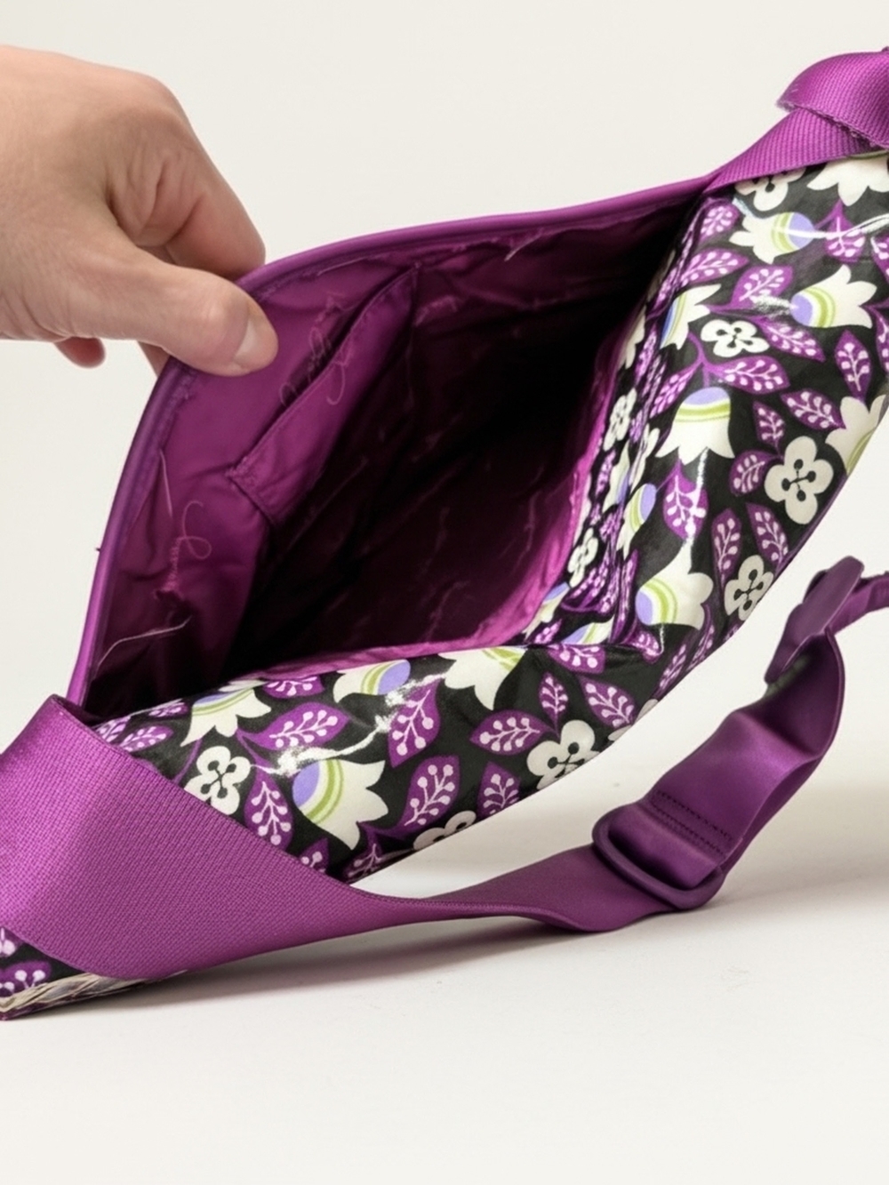Vera Bradley Floral Vinyl Crossbody Bag with Adjustable Strap - Picture 5 of 8